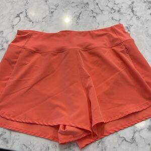 Yogalicious Melon Colored Llined Active Shorts Size XL